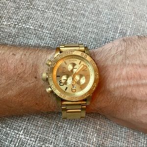 Nixon “The 42-20 Chrono” Gold on Gold